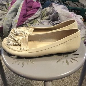 Leather upper loafers